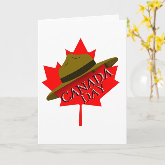 Carte Bonne fête du Canada (Fleur jaune)