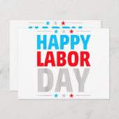 Carte Bonne fête du travail ! (Devant / Derrière)