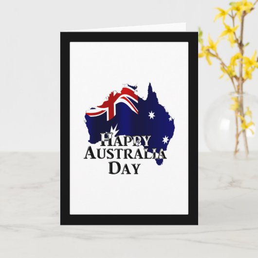 Carte Bonne fête nationale australienne (Fleur jaune)
