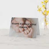 Carte Bonne fête papa (Fleur jaune)