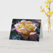 Carte Bonne fille d'anniversaire (Fleur jaune)
