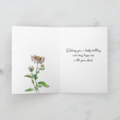 Carte Bonne Fille D'Anniversaire En Droit Fleurs De Blue (Intérieur)