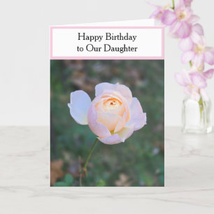 Carte Bonne fille d'anniversaire Pastel Rose Roses
