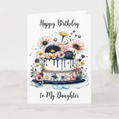 Carte Bonne fille d'anniversaire | Sentimental personnal (Devant)