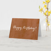 Carte Bonne fille d'anniversaire Tangerine Marbre (Fleur jaune)