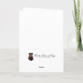 Carte Bonne Fille Lab Chocolate Noël (Dos)