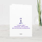 Carte Bonne fille Yoga anniversaire ! (Dos)