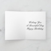 Carte Bonne Fleur d'anniversaire 45e (Intérieur)