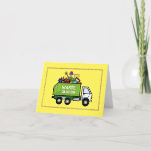 Carte Bonne Garbage Man Day Trivia Greeting Card