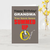 Carte Bonne grand-mère d'anniversaire (Fleur jaune)