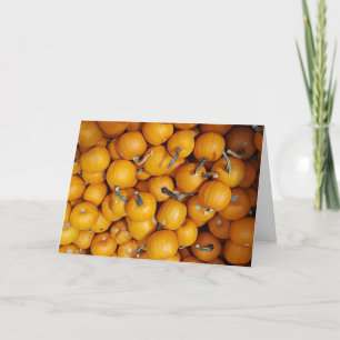 Carte Bonne Halloween Bénédictions d'automne Citrouilles