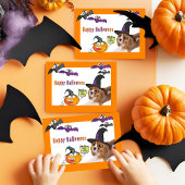 Carte Bonne Halloween Cavalier King Charles Witch Card