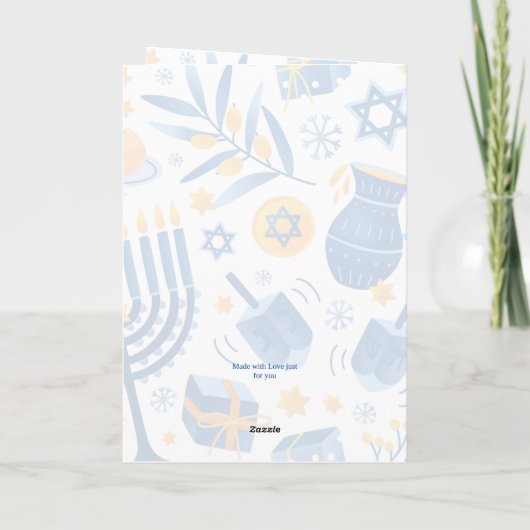 Carte Bonne Hanoukka (Dos)