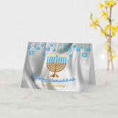 Carte Bonne Hanoukka (Fleur jaune)