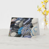 Carte Bonne Hanoukka, Kippot Greeting Card (Fleur jaune)