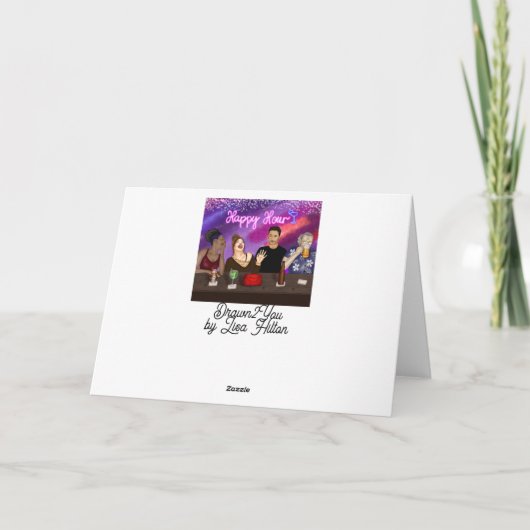 Carte Bonne heure | ART NUMÉRIQUE (Dos)