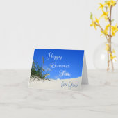 Carte Bonne heure d'été pour vous ! (Fleur jaune)