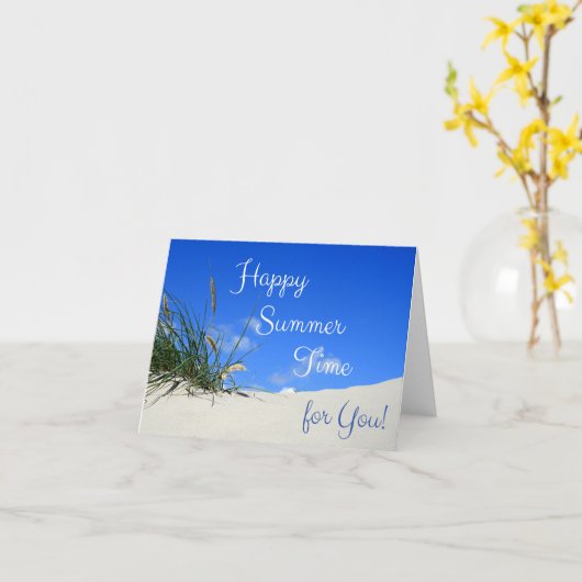 Carte Bonne heure d'été pour vous ! (Fleur jaune)