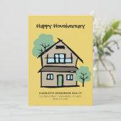 Carte Bonne Housiversaire Moderne Client Accueil Anniver (Debout devant)