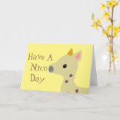 Carte Bonne Journée (Fleur jaune)