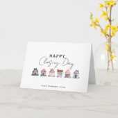 Carte Bonne journée de fermeture (Fleur jaune)