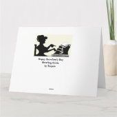 Carte Bonne journée de secrétaire (Dos)