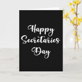 Carte Bonne journée des secrétaires. Professionnel admin (Fleur jaune)