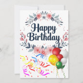 Carte Bonne journée et fête d'anniversaire (Devant)