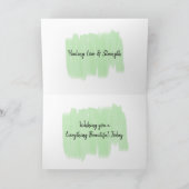 Carte Bonne journée, je vous souhaite guérison, amour (Intérieur)