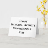 Carte Bonne Journée nationale des professionnels de l'ac (Fleur jaune)