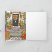 Carte Bonne maison d'Halloween (Intérieur)