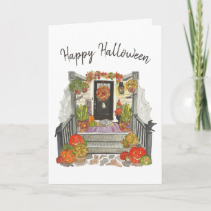 Carte Bonne maison d'Halloween