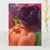 Carte Bonne maman d'anniversaire (Fleur jaune)