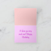 Carte Bonne maman d'anniversaire (Intérieur)
