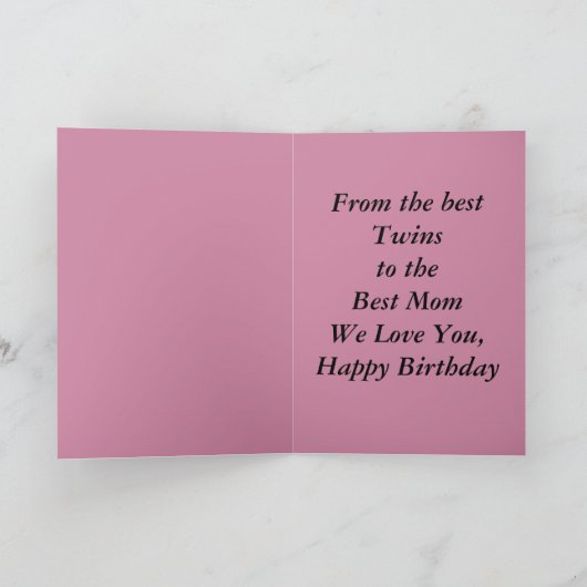 Carte Bonne maman d'anniversaire (Intérieur)