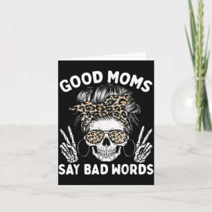 Carte Bonne Maman Dit Mots Mauvaise Drôle Squelette Mama