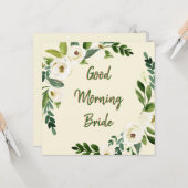 Carte Bonne mariée du matin (Devant/Arrière en situation)