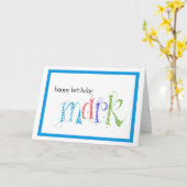 Carte Bonne marque d'anniversaire (Fleur jaune)