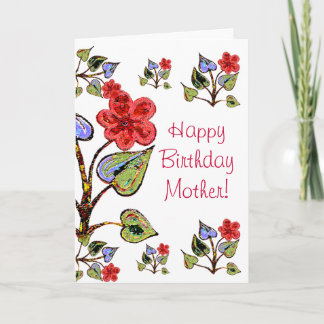 Carte Bonne mère d'anniversaire !