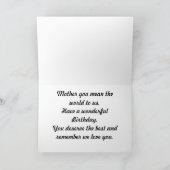 Carte Bonne mère d'anniversaire (Intérieur)