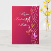Carte Bonne mère d'anniversaire (Fleur jaune)