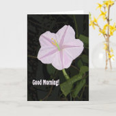 Carte Bonne note du matin Lavender Morning Glory (Fleur jaune)