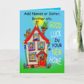 Carte Bonne nouvelle maison (Devant)