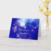 Carte bonne nouvelle sympathie (Fleur jaune)