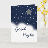 Carte Bonne nuit (Fleur jaune)
