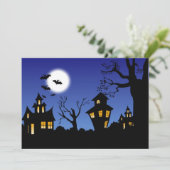 Carte Bonne nuit d'Halloween (Debout devant)