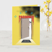 Carte Bonne Pâque Exode Cartoon Salutation (Fleur jaune)