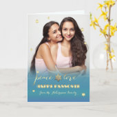 Carte Bonne Pâque. Photo personnalisée (Fleur jaune)