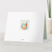 Carte Bonne Pâques souhaite aquarelle illustration (Dos)