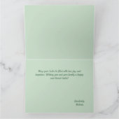 Carte Bonne Pâques souhaite aquarelle illustration (Intérieur)